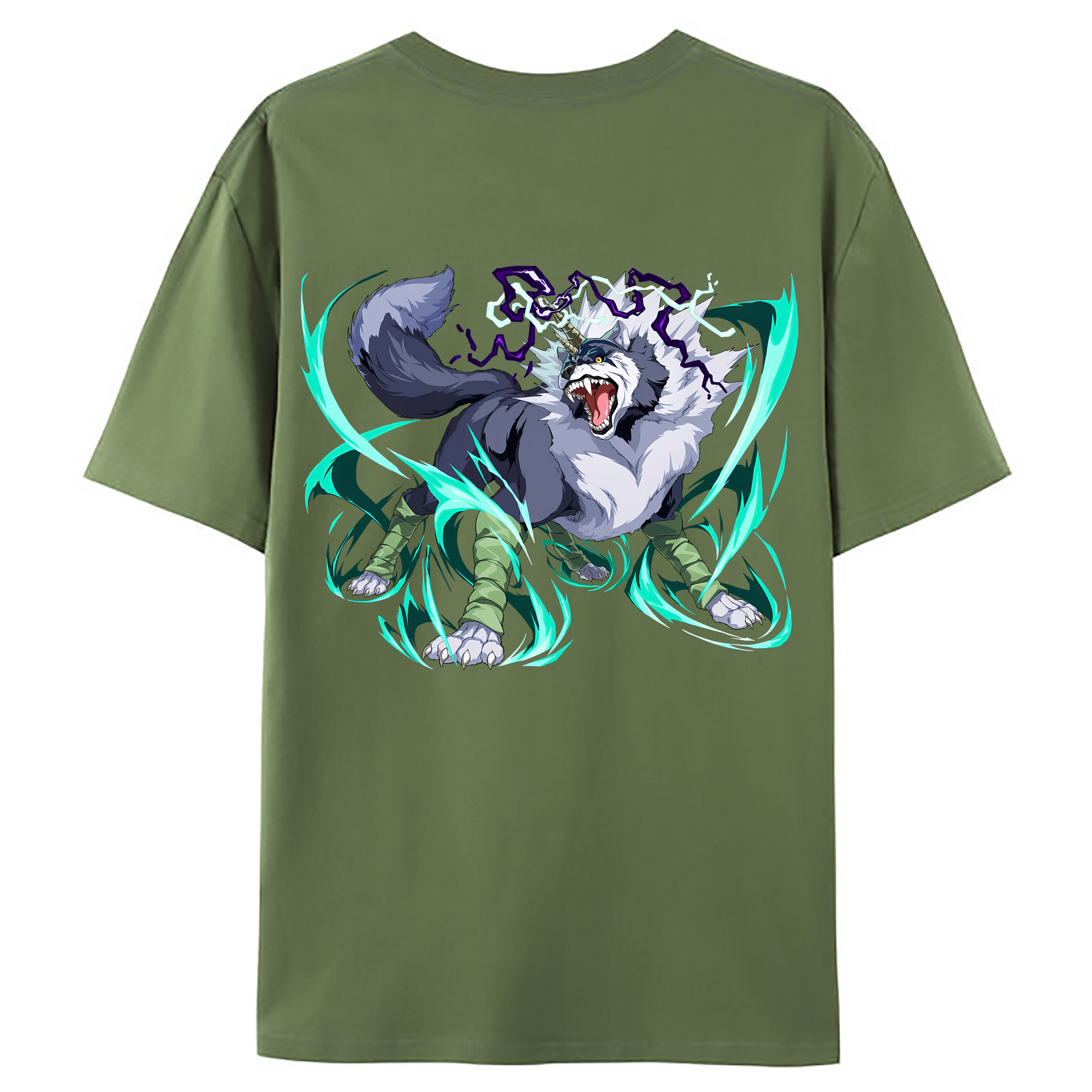 （画像用） 転スラ Regarding Reincarnated to Slime 綿100％ メンズ半袖Tシャツ（バックプリント） 通気性